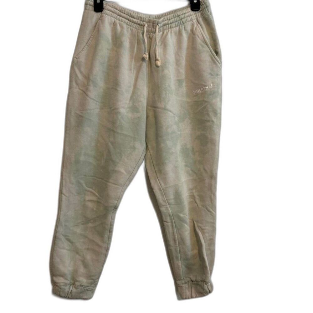 Adidas Women's Green and Khaki Joggers S